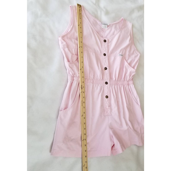 Ideas Vintage Sleeveless One Piece Jumpsuit Romper Pink, Women's Size Large - Picture 11 of 12